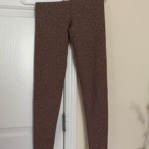 Chic Leopard Print Brown Leggings